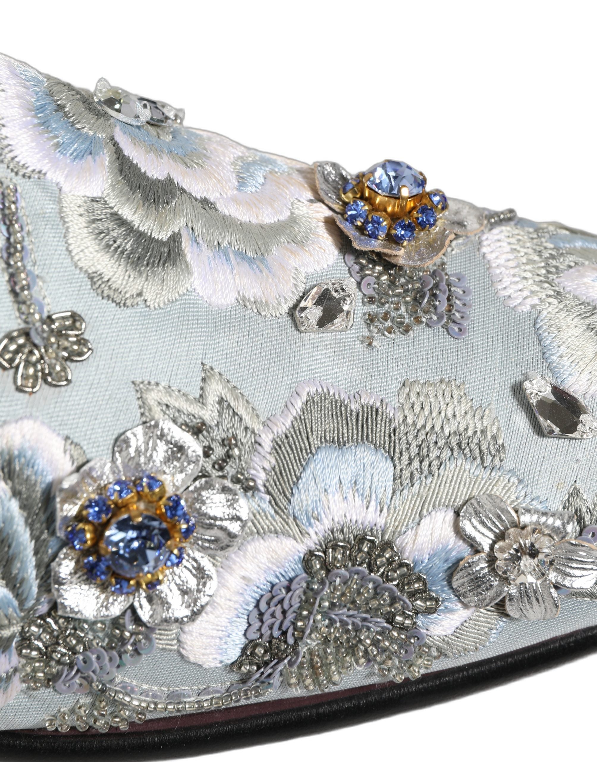 Dolce & Gabbana Weiße Loafer mit Blumenstickerei für Herren