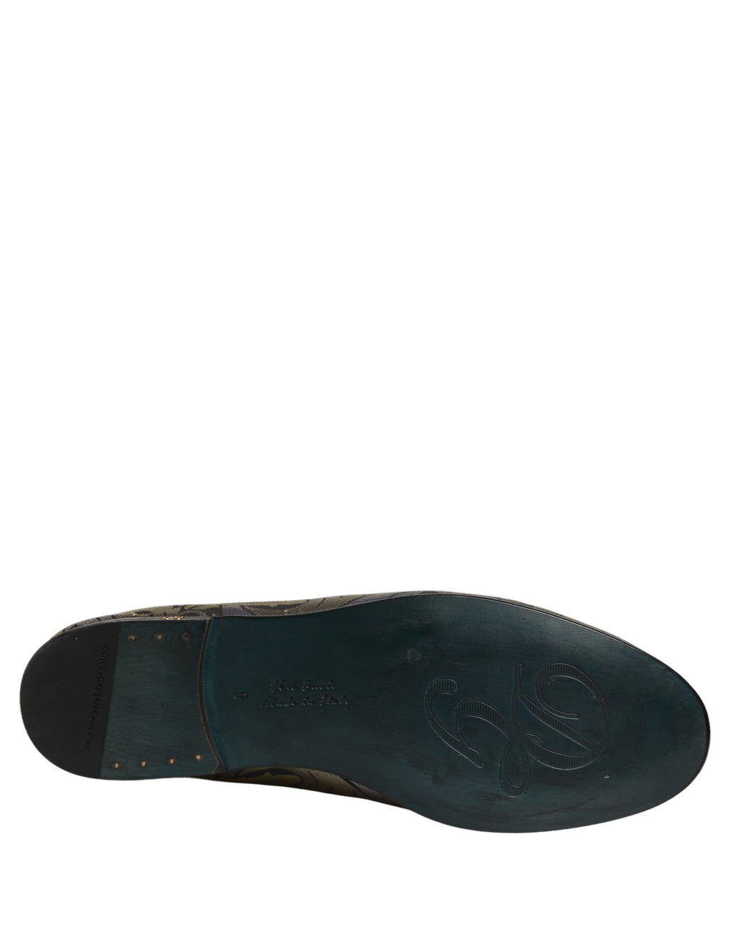 Dolce & Gabbana Mehrfarbige Herren-Loafer aus Jacquard mit Blumenmuster