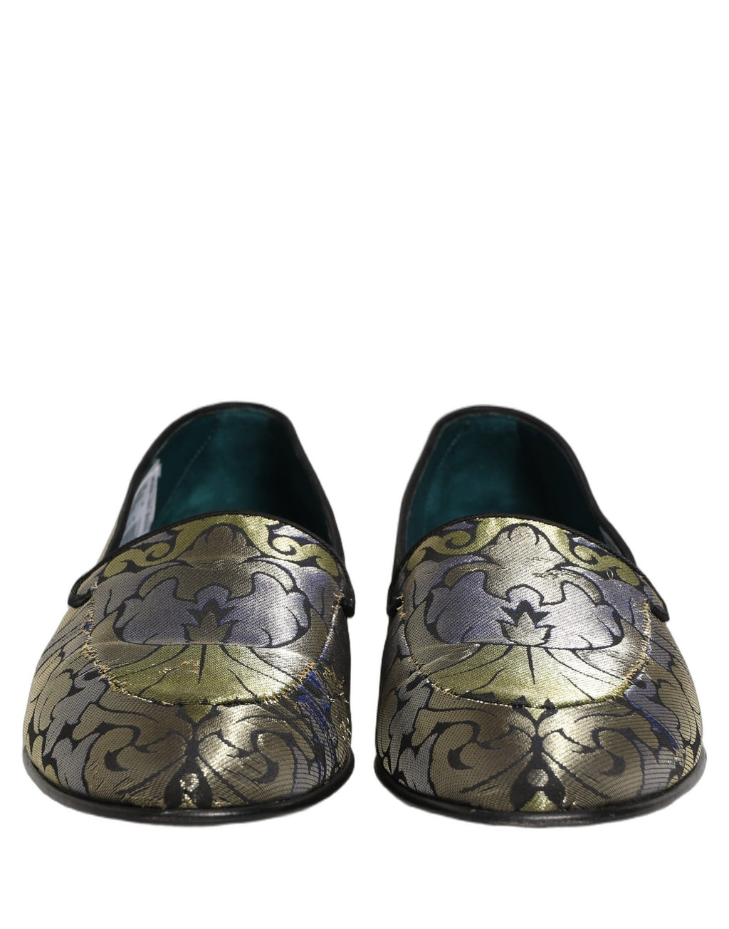 Dolce & Gabbana Mehrfarbige Herren-Loafer aus Jacquard mit Blumenmuster