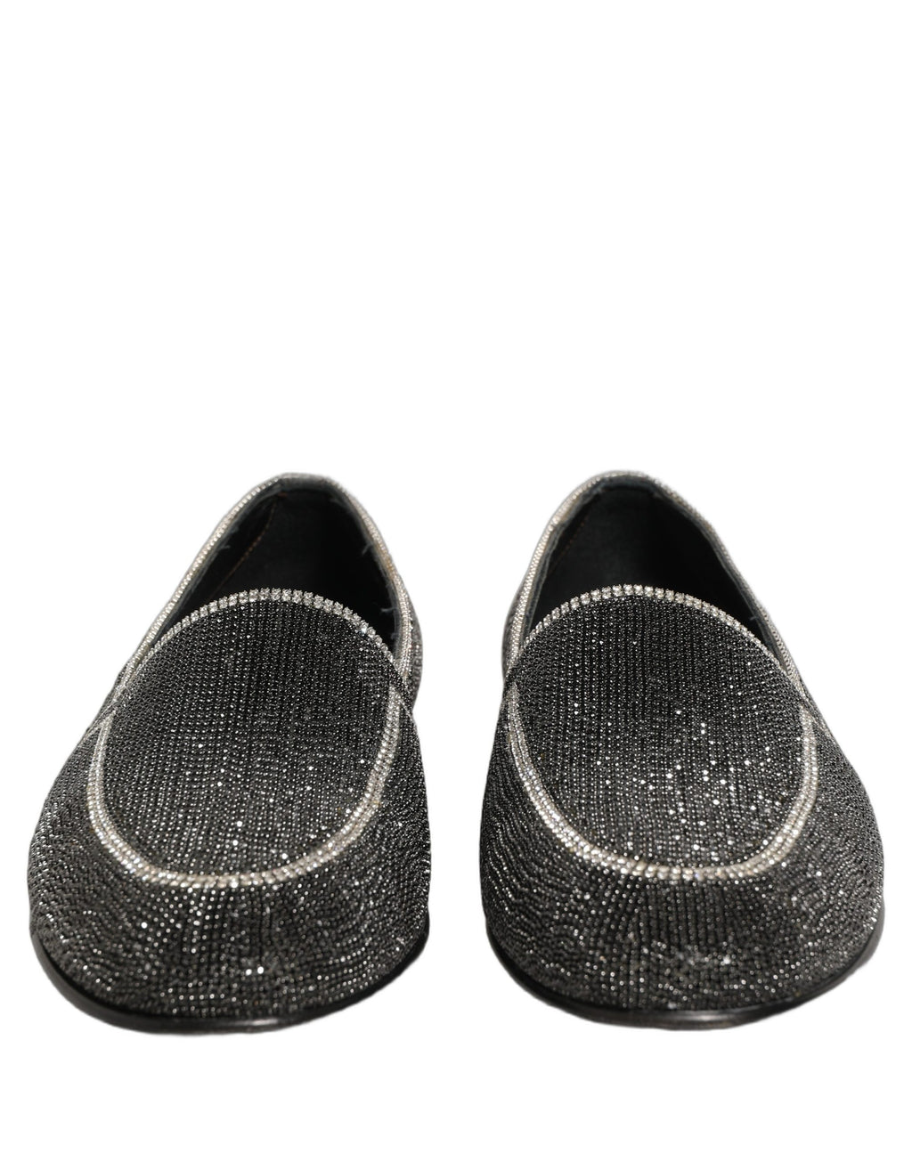 Dolce & Gabbana Schwarze Loafer mit Kristallverzierung für Herren