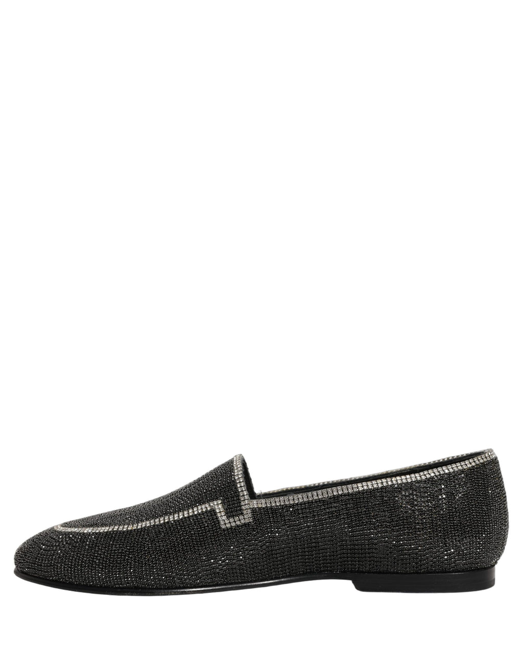 Dolce & Gabbana Schwarze Loafer mit Kristallverzierung für Herren