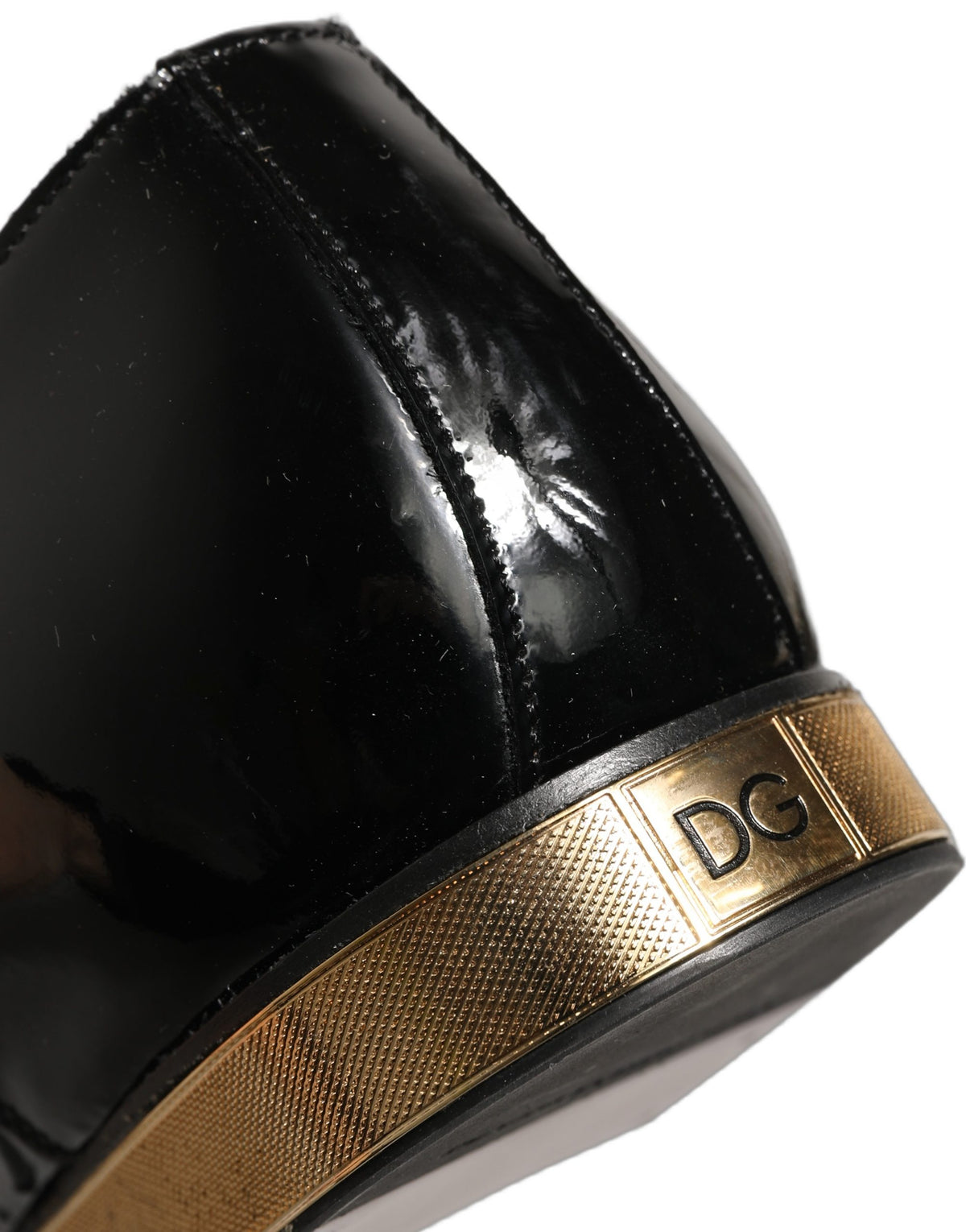 Dolce & Gabbana Schwarze verzierte Herren-Derby-Anzugschuhe