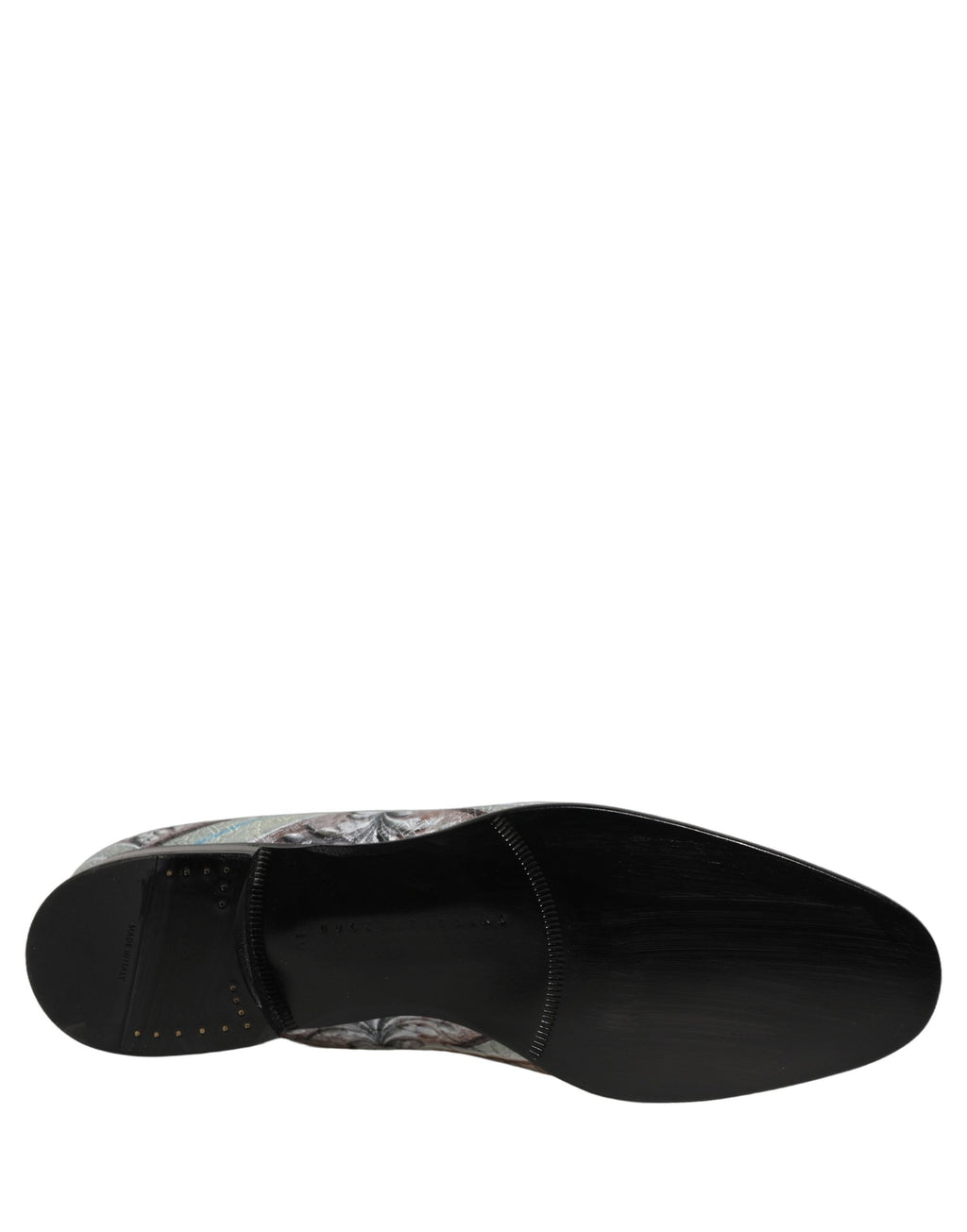 Dolce & Gabbana Multicolor Velvet Baroque Loafer-Pumps