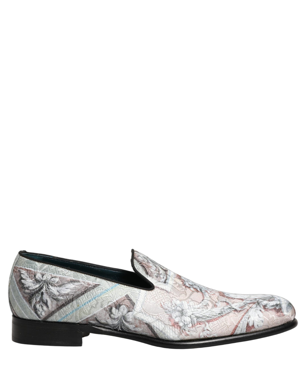 Dolce & Gabbana Multicolor Velvet Baroque Loafer-Pumps