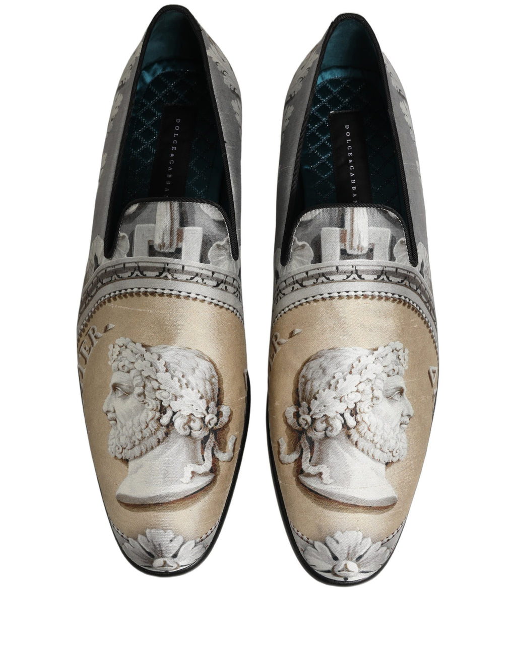 Dolce & Gabbana Mehrfarbige Loafer mit römischem Motiv