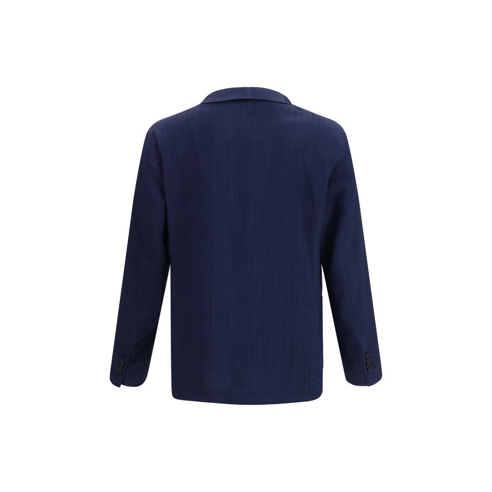 Tagliatore Blauer Wollblazer Oves Aries