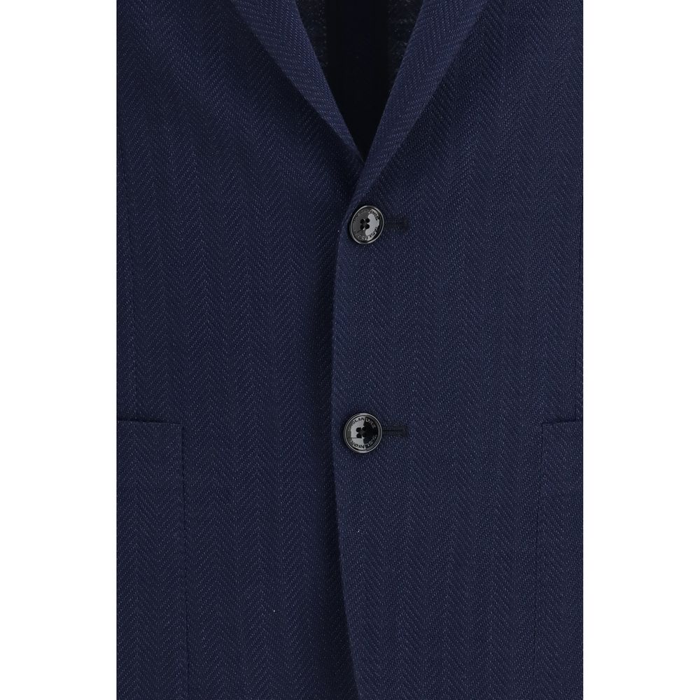 Tagliatore Blauer Wollblazer Oves Aries