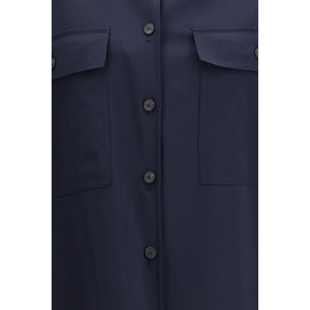 Max Mara Blaue Jacke aus Lammwolle Aries