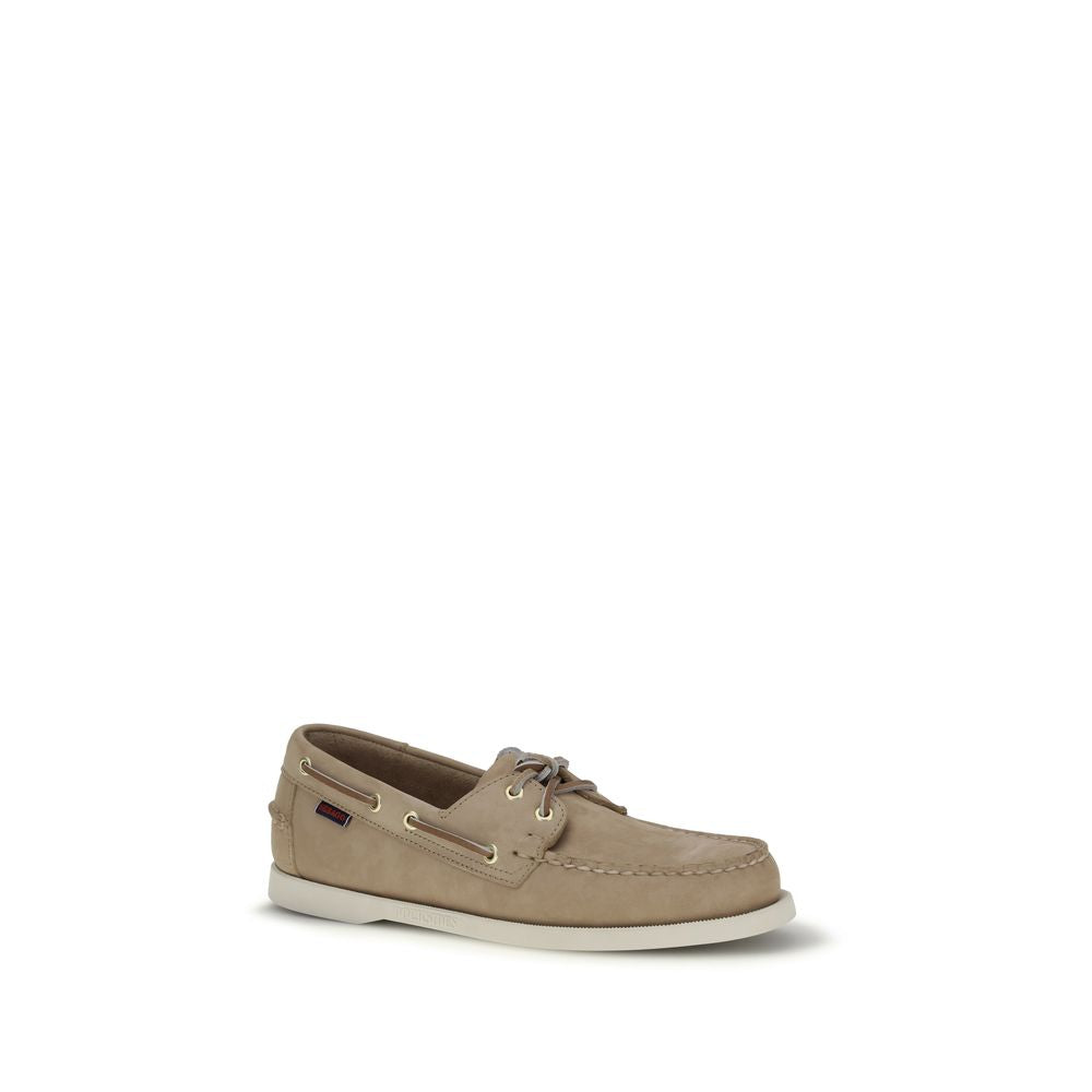 Sebago Beige Kalbsleder Bos Taurus Slipper-Loafer