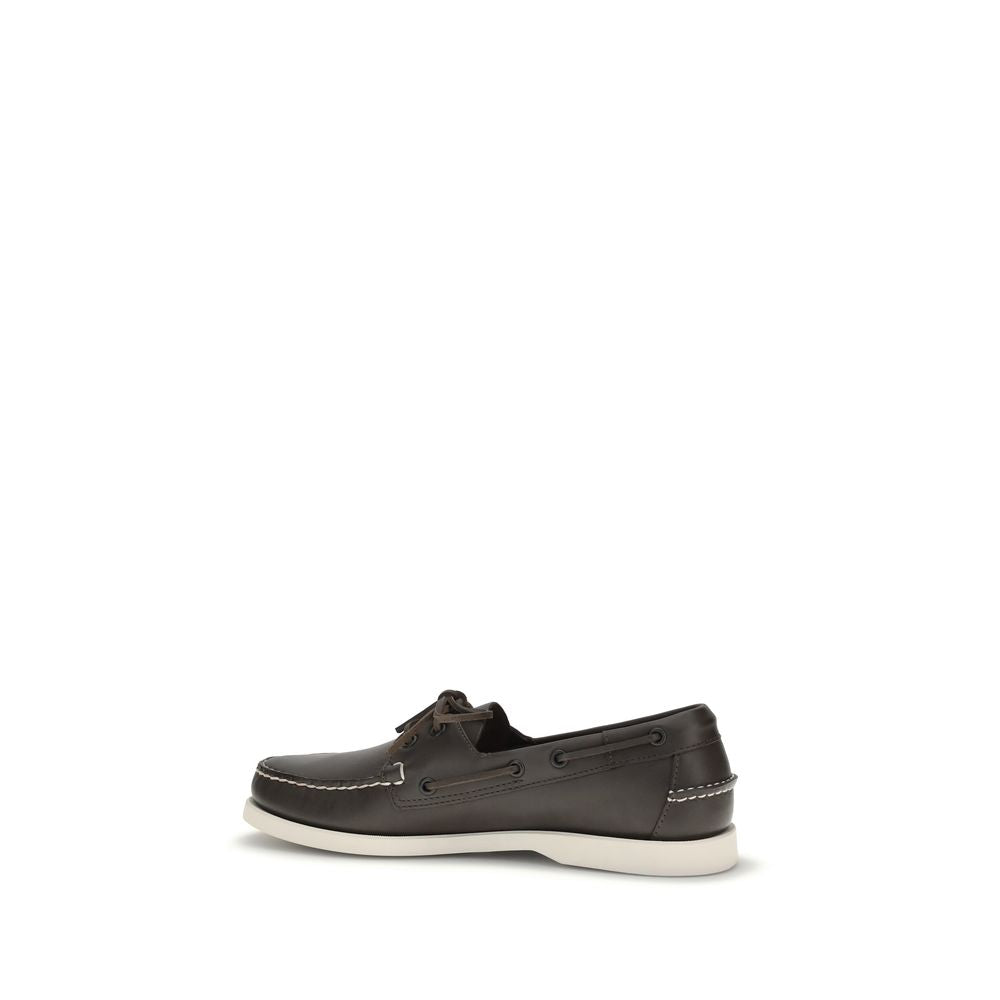 Sebago Braune Kalbsleder Bos Taurus Loafer zum Hineinschlüpfen
