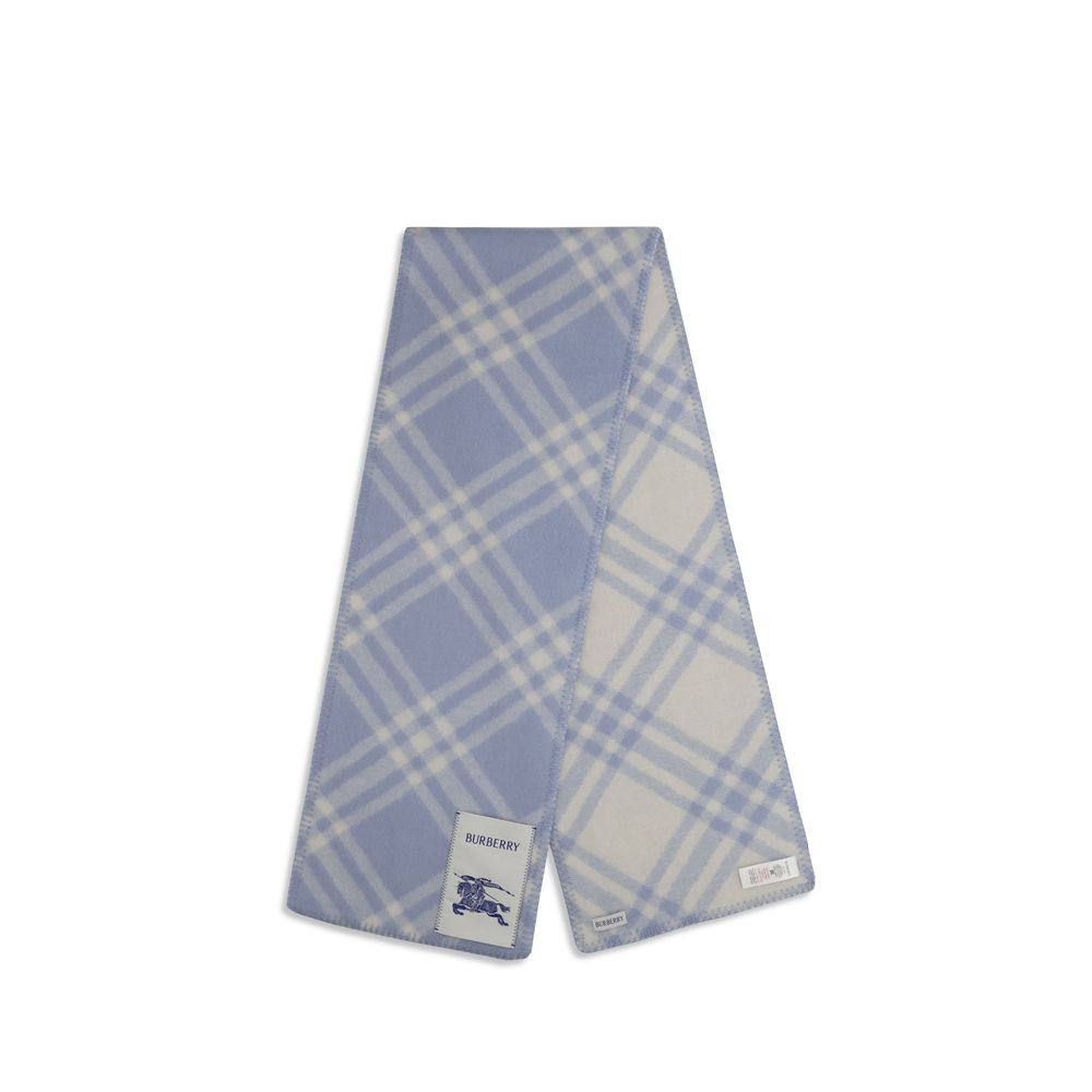 Burberry Schal Aries aus Wolle in Blau