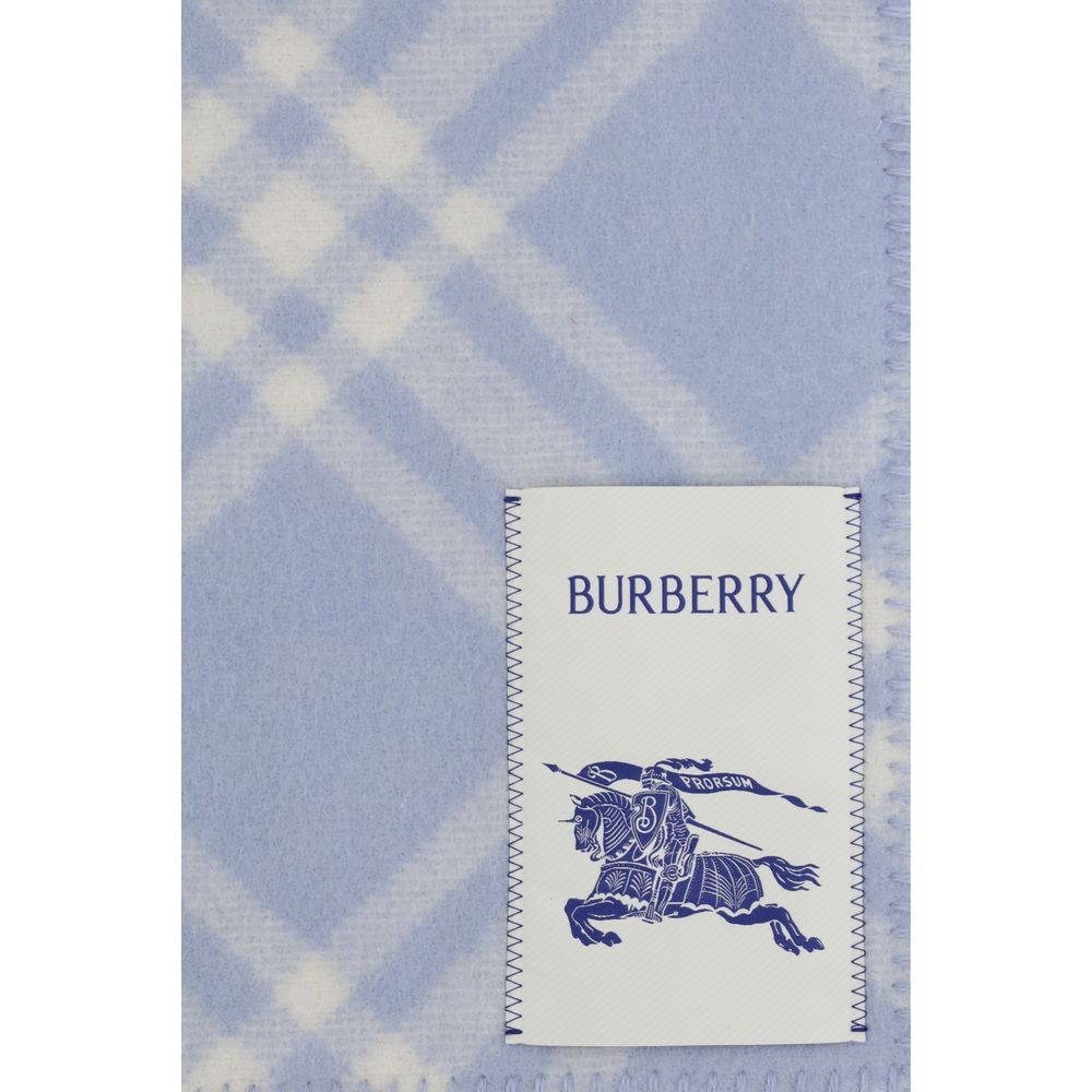Burberry Schal Aries aus Wolle in Blau