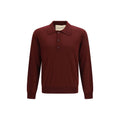 Valentino Bordeaux Woll-Polohemd Oves Aries