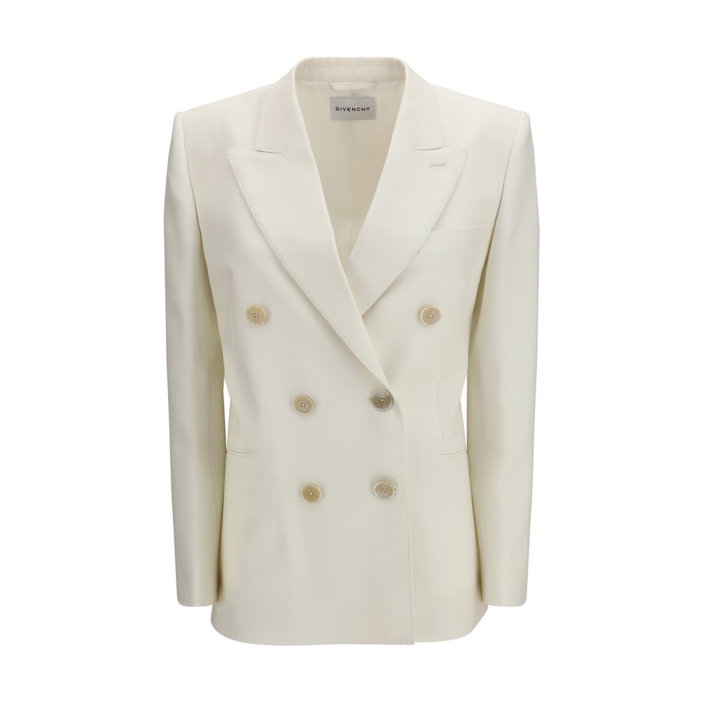 Givenchy Weiße Jacke aus Wolle Ovis Aries