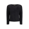 Chloé Schwarze Oversize-Jacke aus Wolle Oves Aries