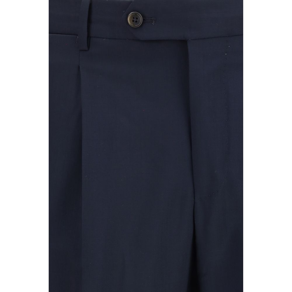 PT Torino Blaue Hose aus Wolle Oves Aries