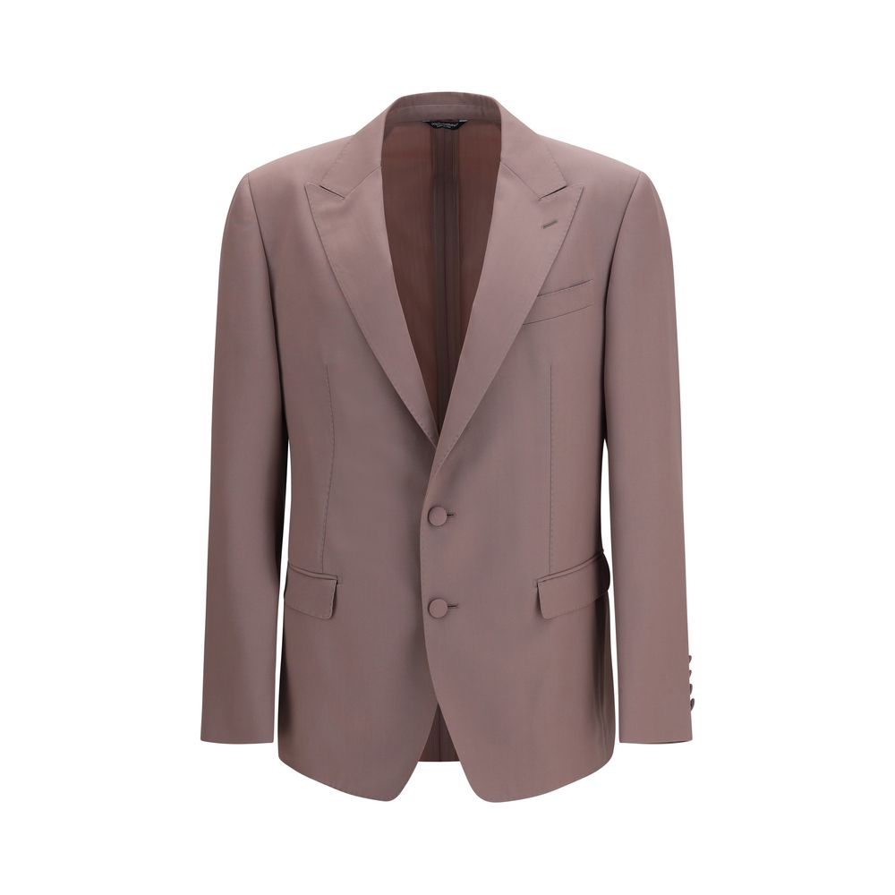 Dolce & Gabbana Braune Lammwolljacke Aries