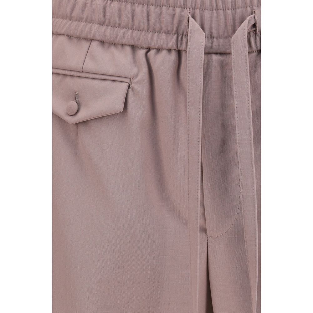 Dolce & Gabbana Braune Jogginghose aus Wolle Ovis Aries (Trainingshose)