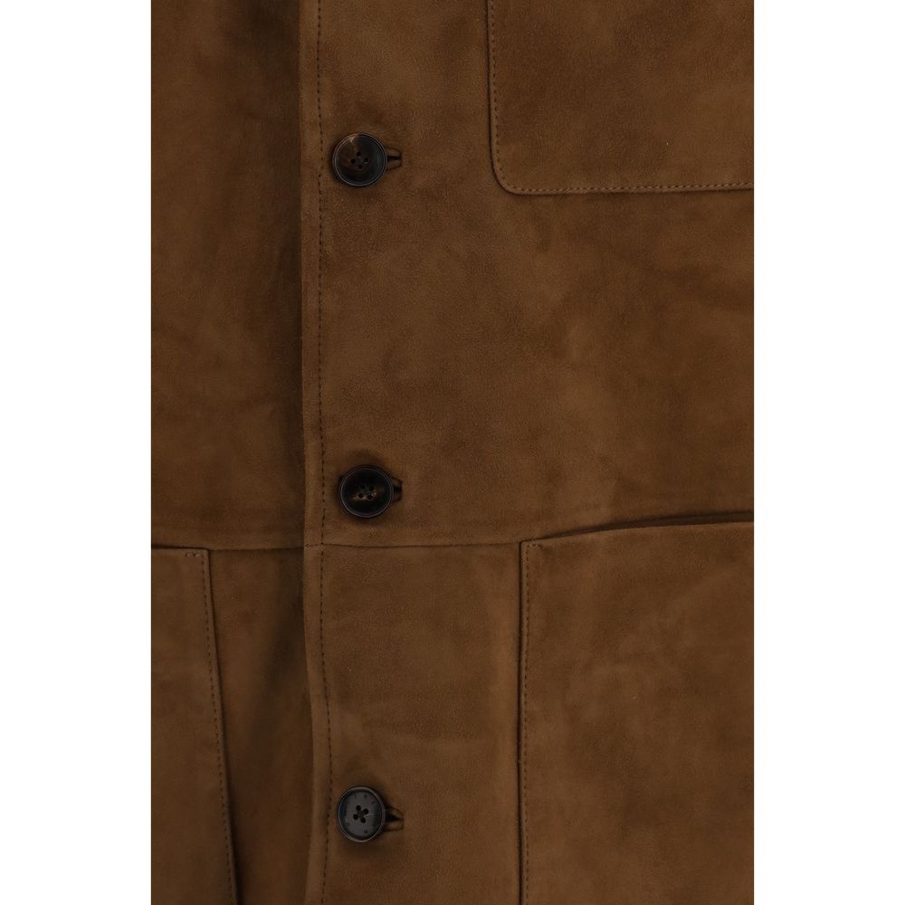 Umit Benan Braune Lammlederjacke Ovis Aries Aries