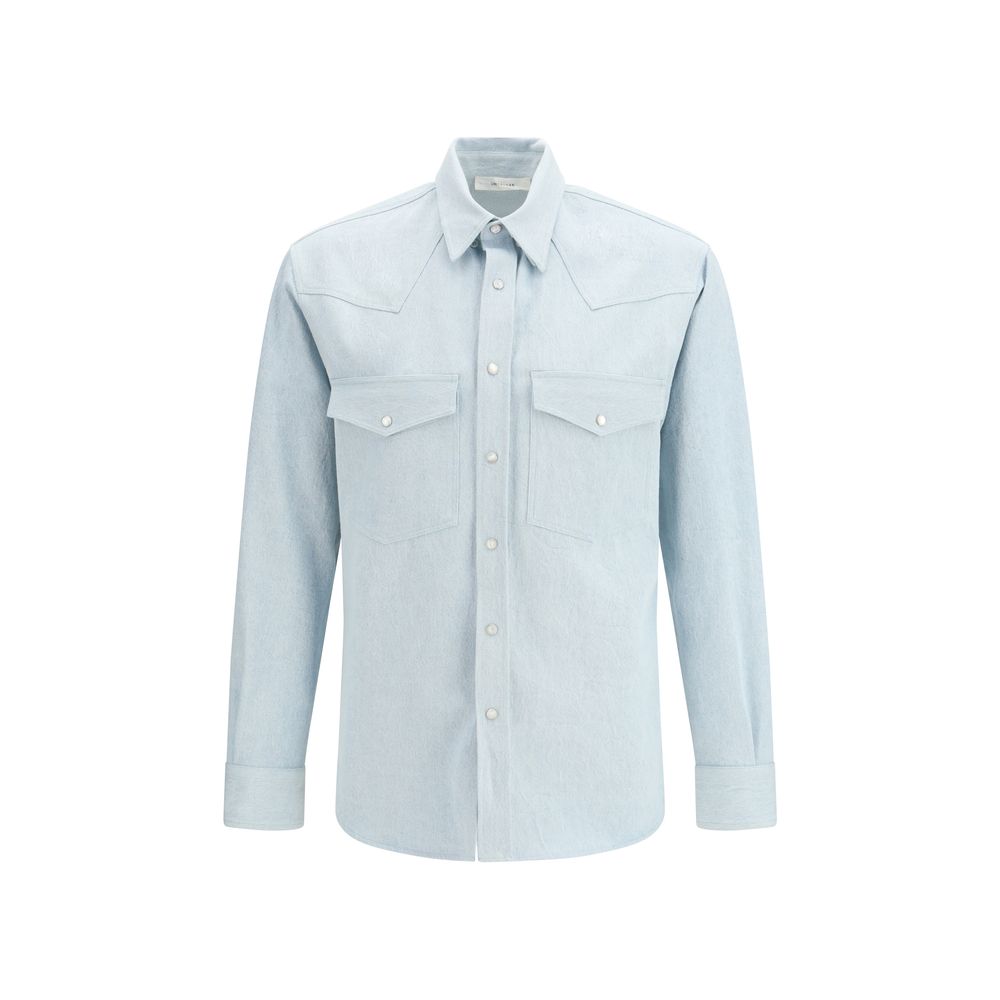 Umit Benan Blaues Denim-Hemd