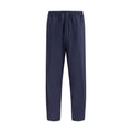 Umit Benan Blaue Baumwoll-Freizeithose