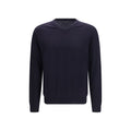 Aragona Cashmere Blauer Wollpullover Oves Aries