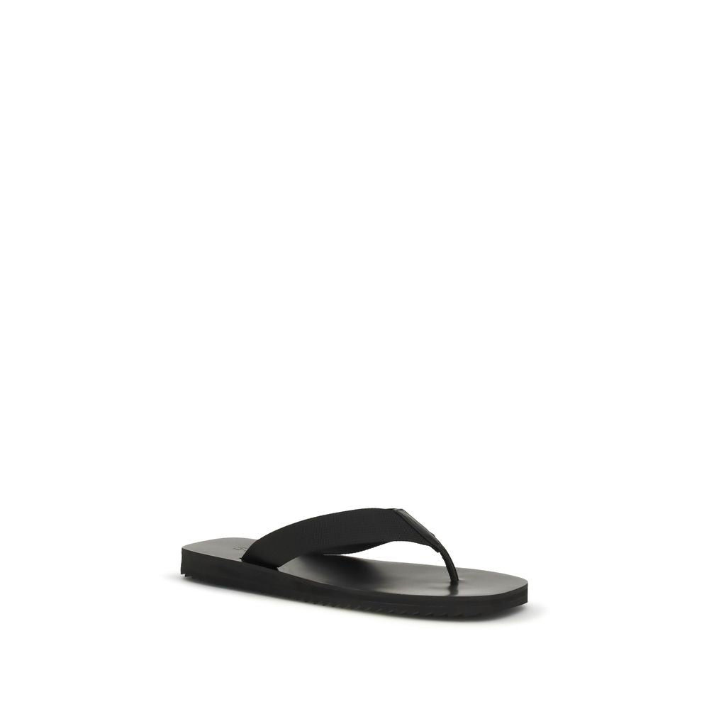 Senso Schwarze Gummi-Flip-Flops
