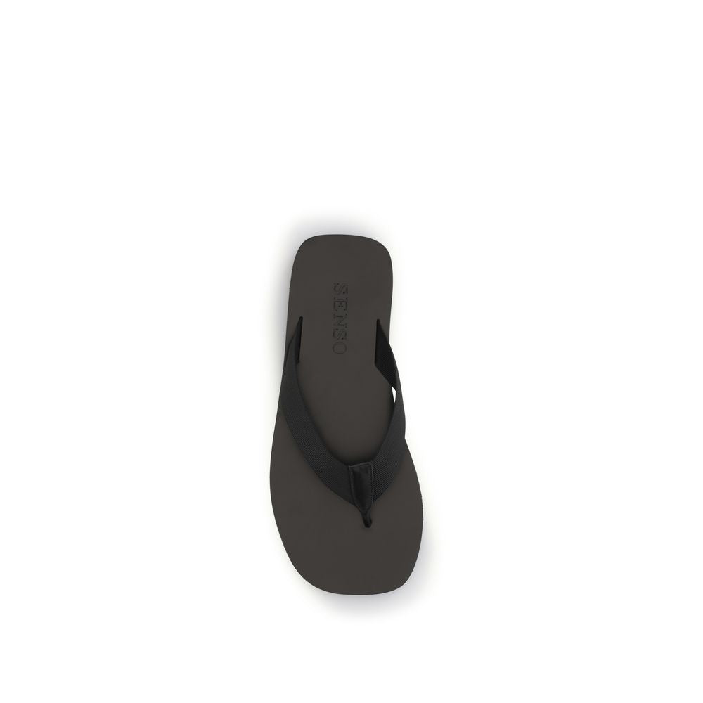 Senso Schwarze Gummi-Flip-Flops