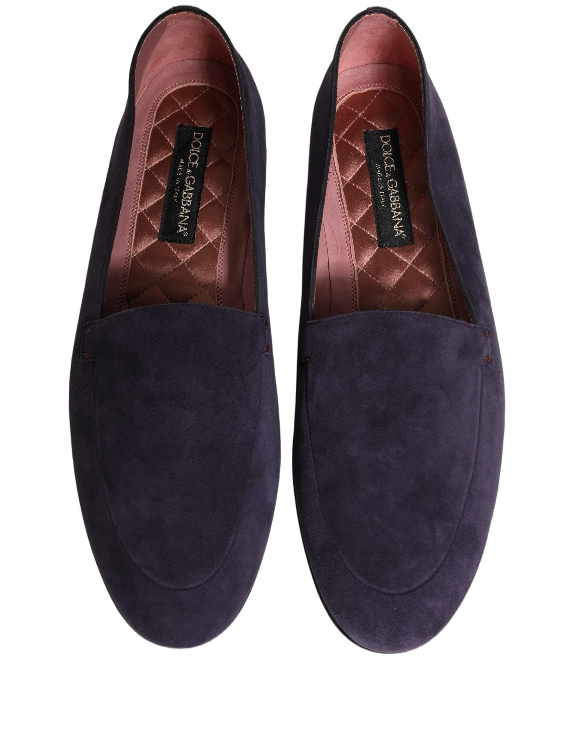 Dolce & Gabbana Violette Samt Loafer-Slipper für Herren