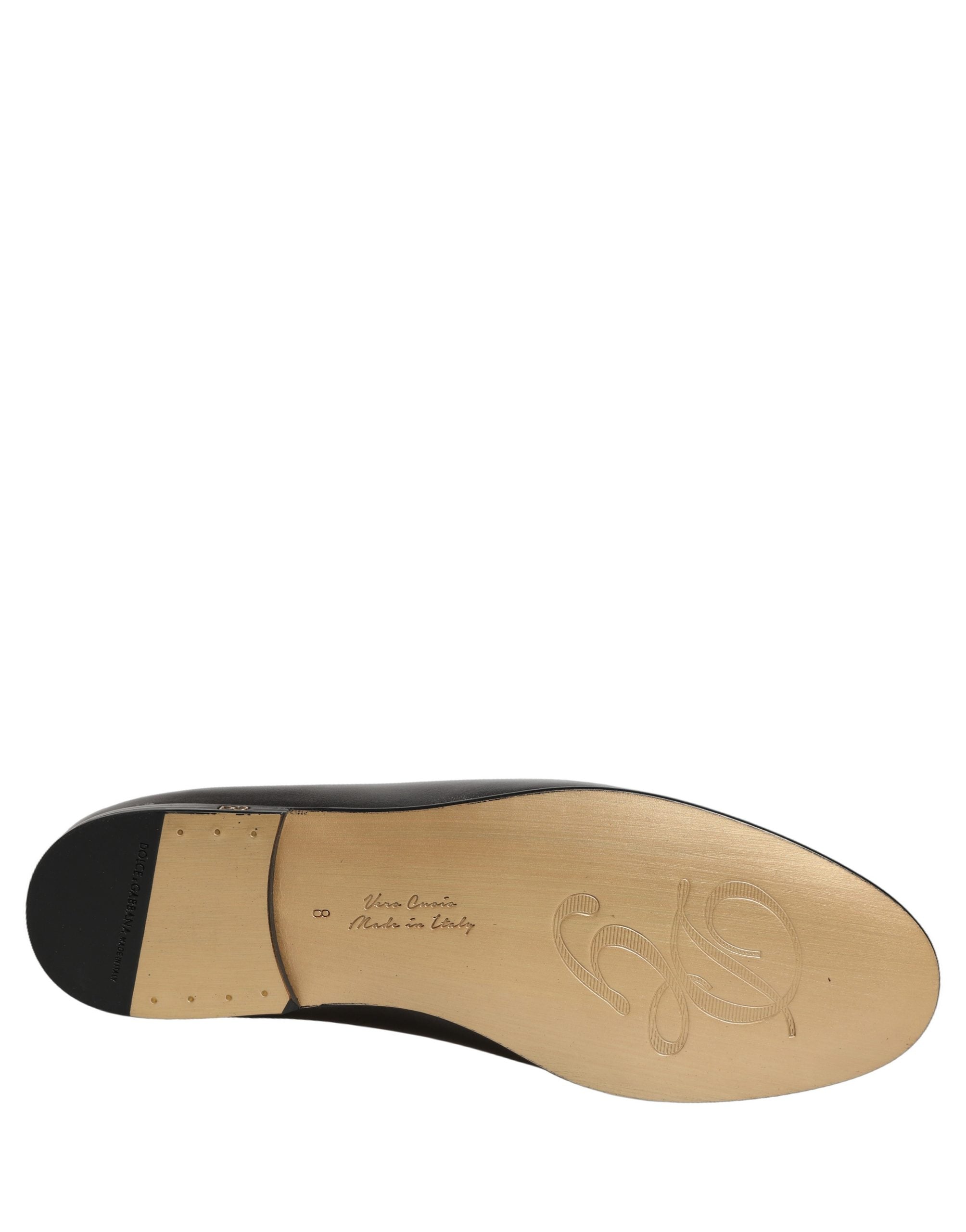 Dolce & Gabbana Silberne DG Logo Loafer aus Leder