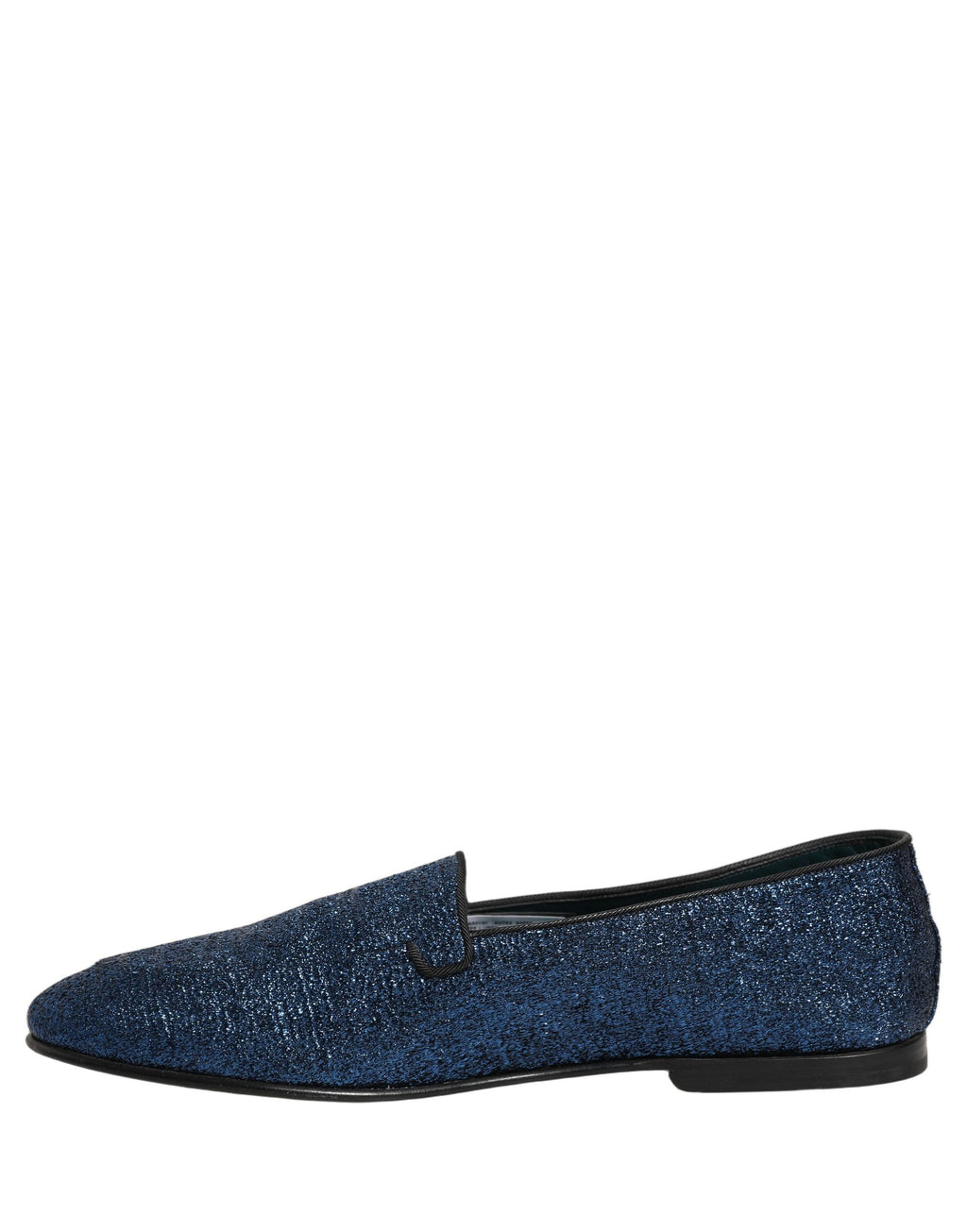 Dolce & Gabbana Blaue Glitzer Lurex DG Logo Loafer Pumps