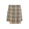 Burberry Beige Wool Oves Aries Minirock