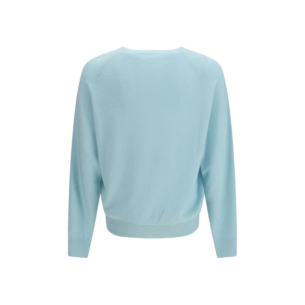 Umit Benan Blaues Seiden-Sweatshirt