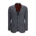 Brunello Cucinelli Grauer Woll-Oves Aries Blazer