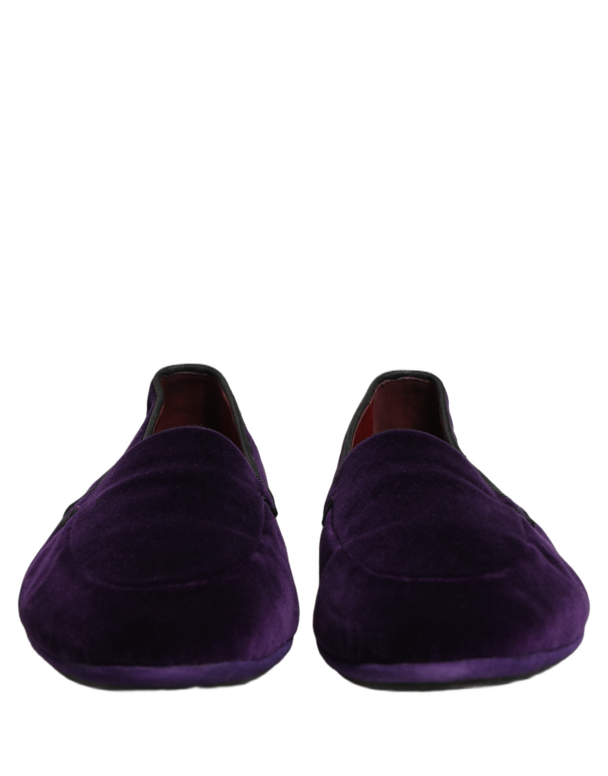 Dolce & Gabbana Violette Samt Loafer-Slipper für Herren