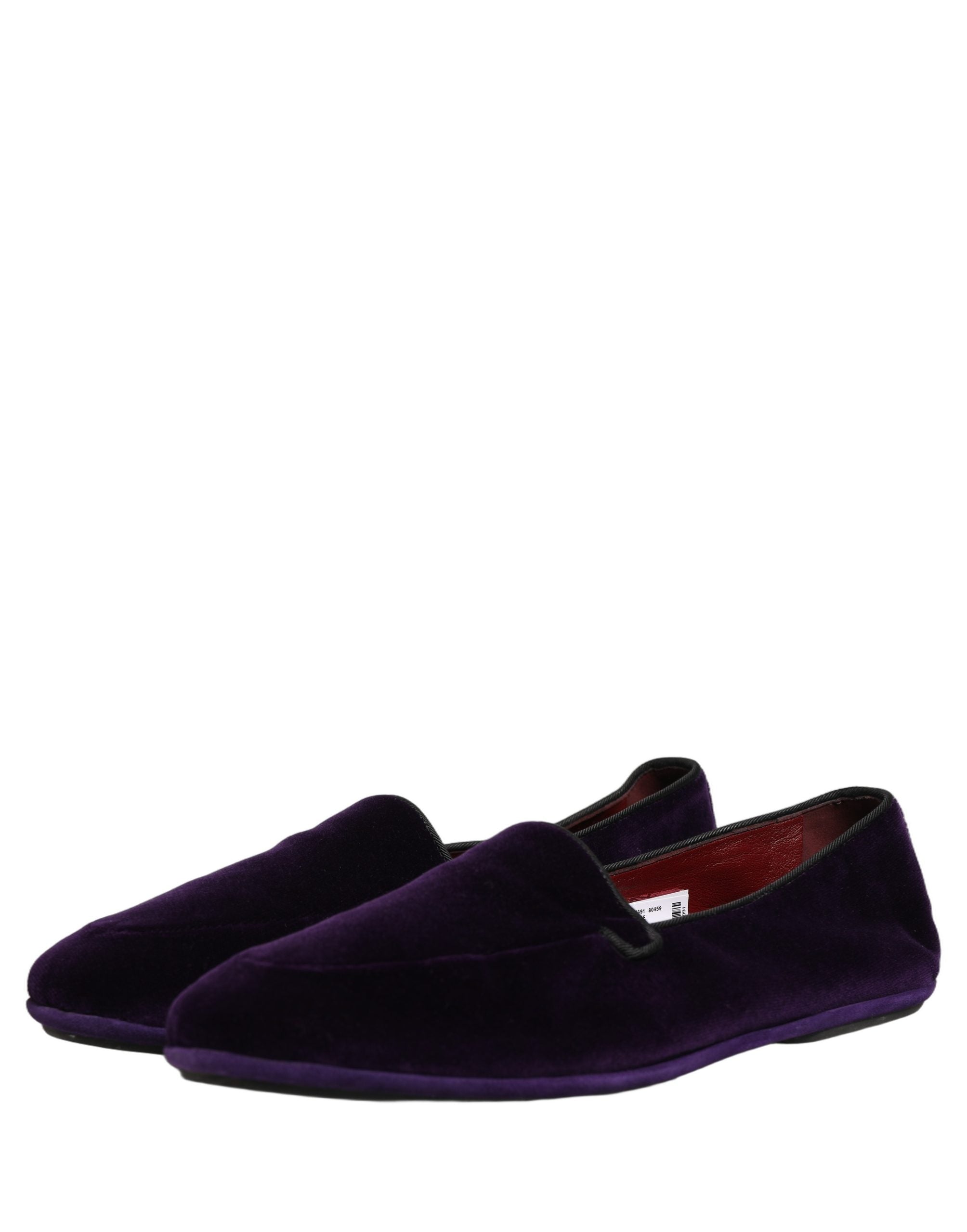 Dolce & Gabbana Violette Samt Loafer-Slipper für Herren