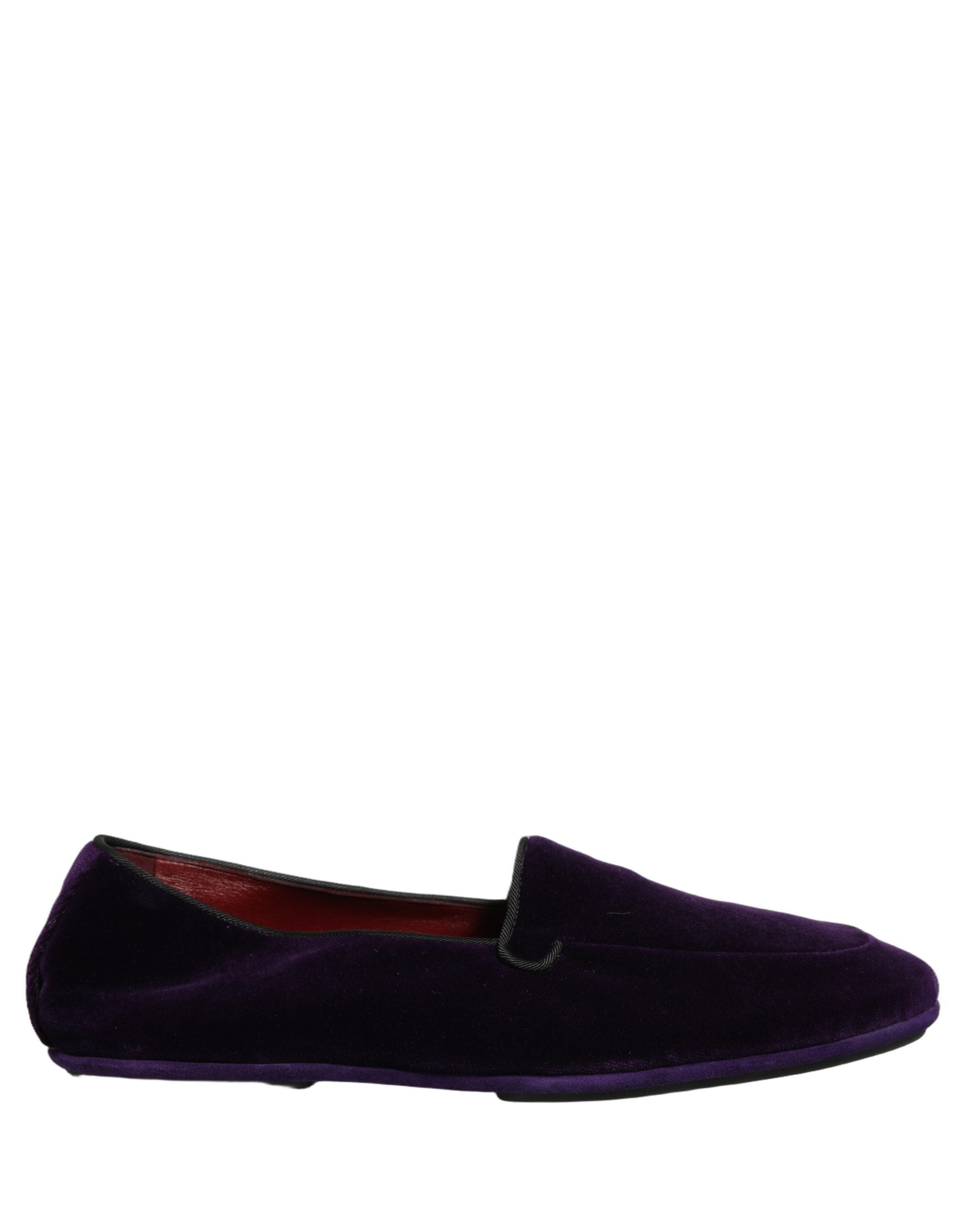 Dolce & Gabbana Violette Samt Loafer-Slipper für Herren