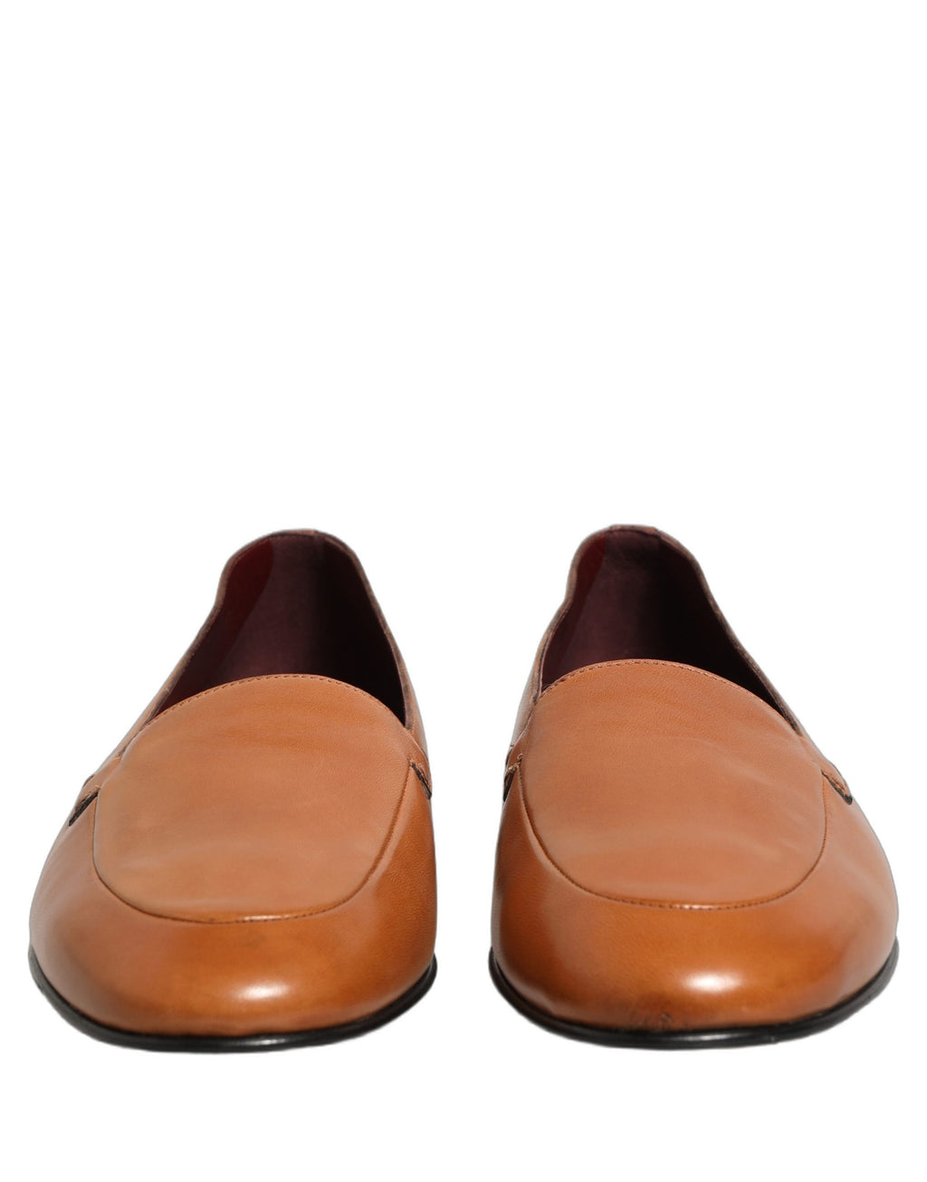 Dolce & Gabbana Braune Leder Loafer mit Logo für Herren
