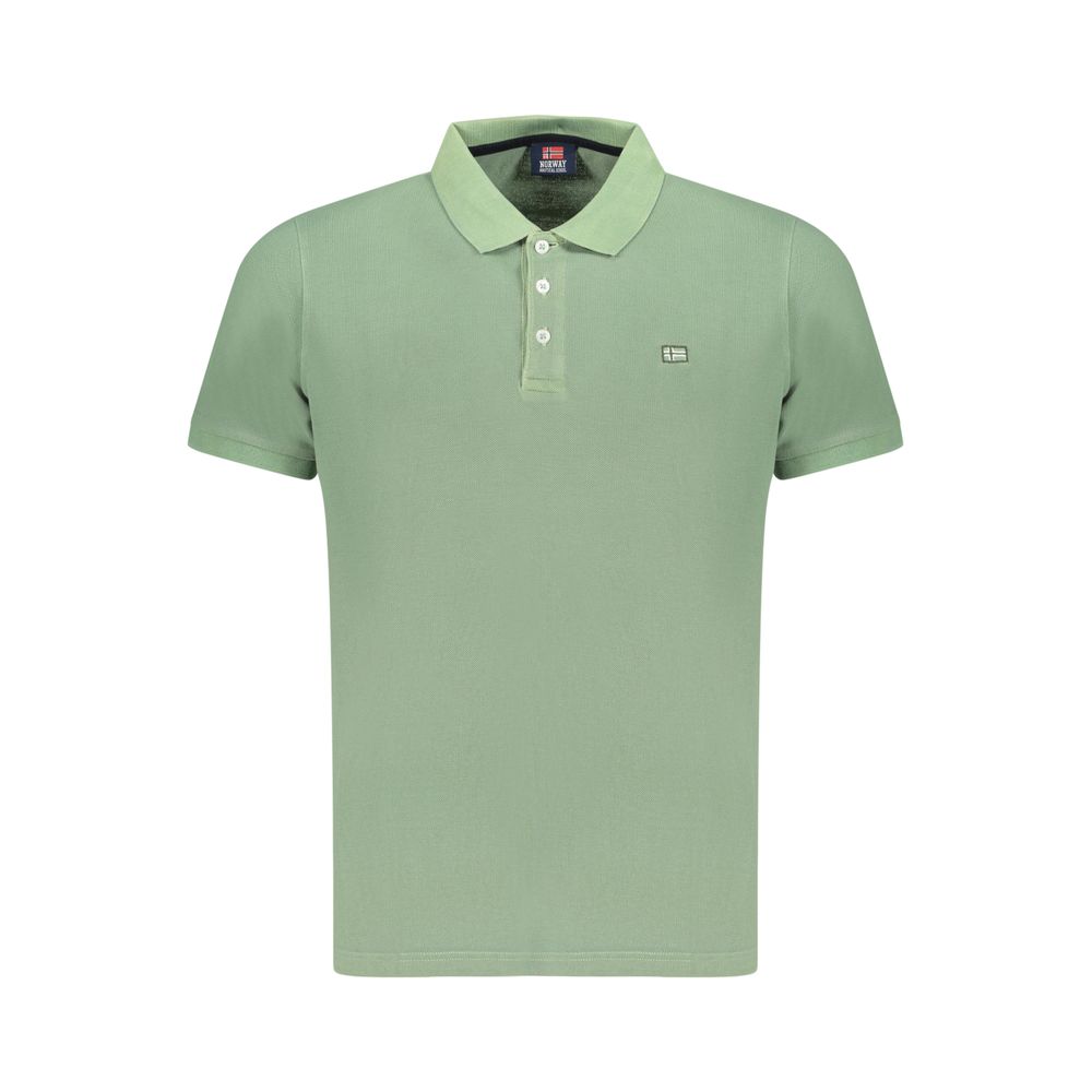 Norway 1963 Herren-Poloshirt Verde aus Baumwolle