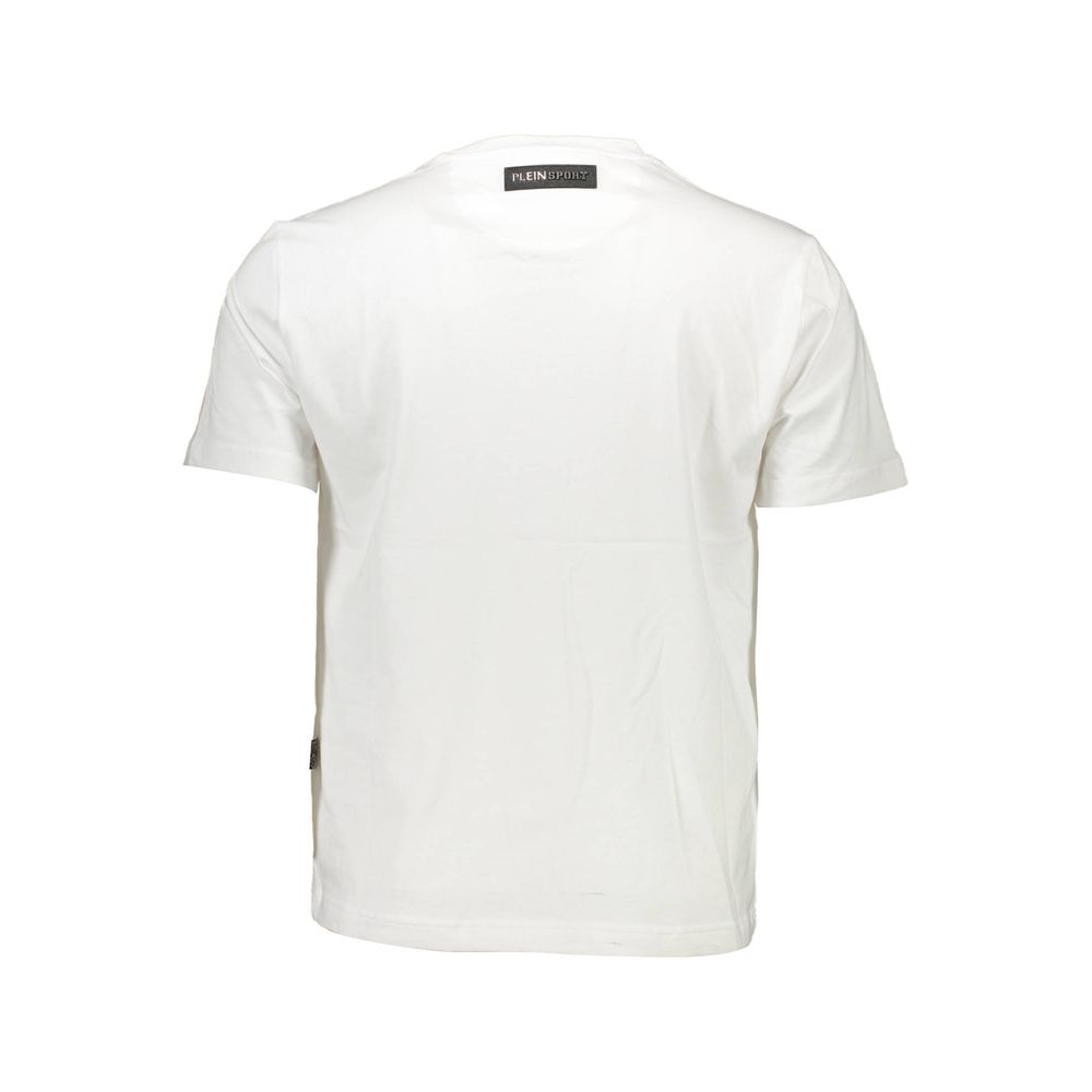 Plein Sport Bianco Baumwoll-T-Shirt für Herren