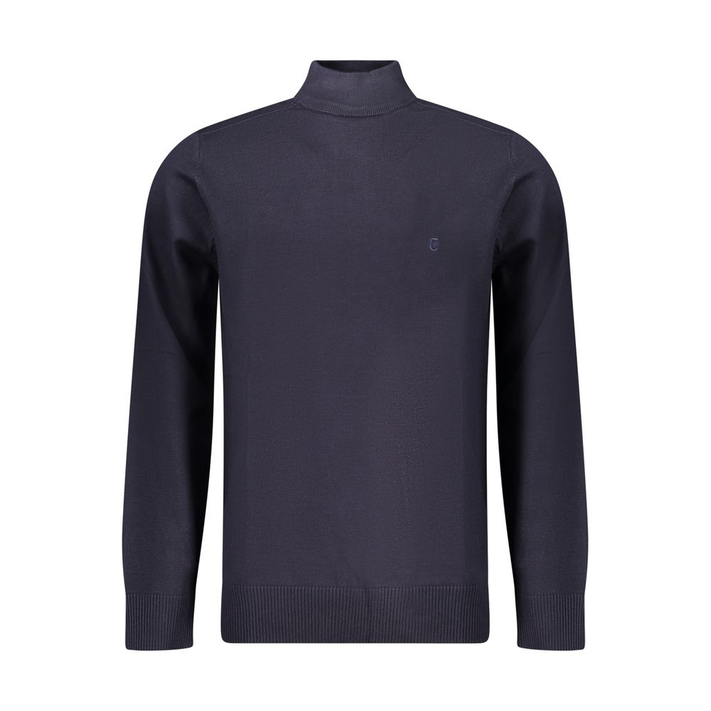 Coveri Moving Blauer Nylon-Pullover