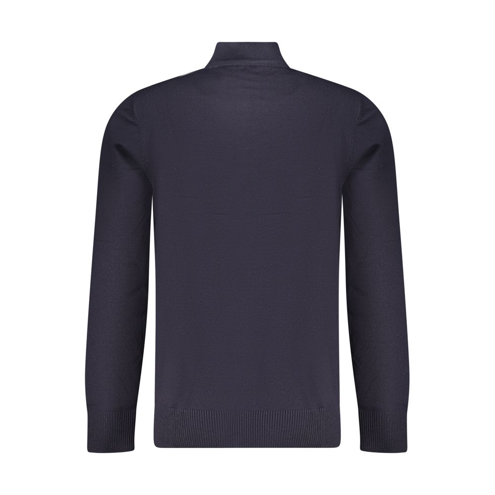 Coveri Moving Blauer Nylon-Pullover