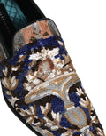 Dolce & Gabbana Multicolor bestickte Loafer mit Pailletten
