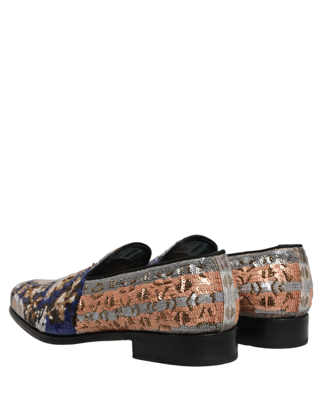Dolce & Gabbana Multicolor bestickte Loafer mit Pailletten
