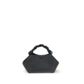 Ganni Schwarze Handtasche aus recyceltem Polyester
