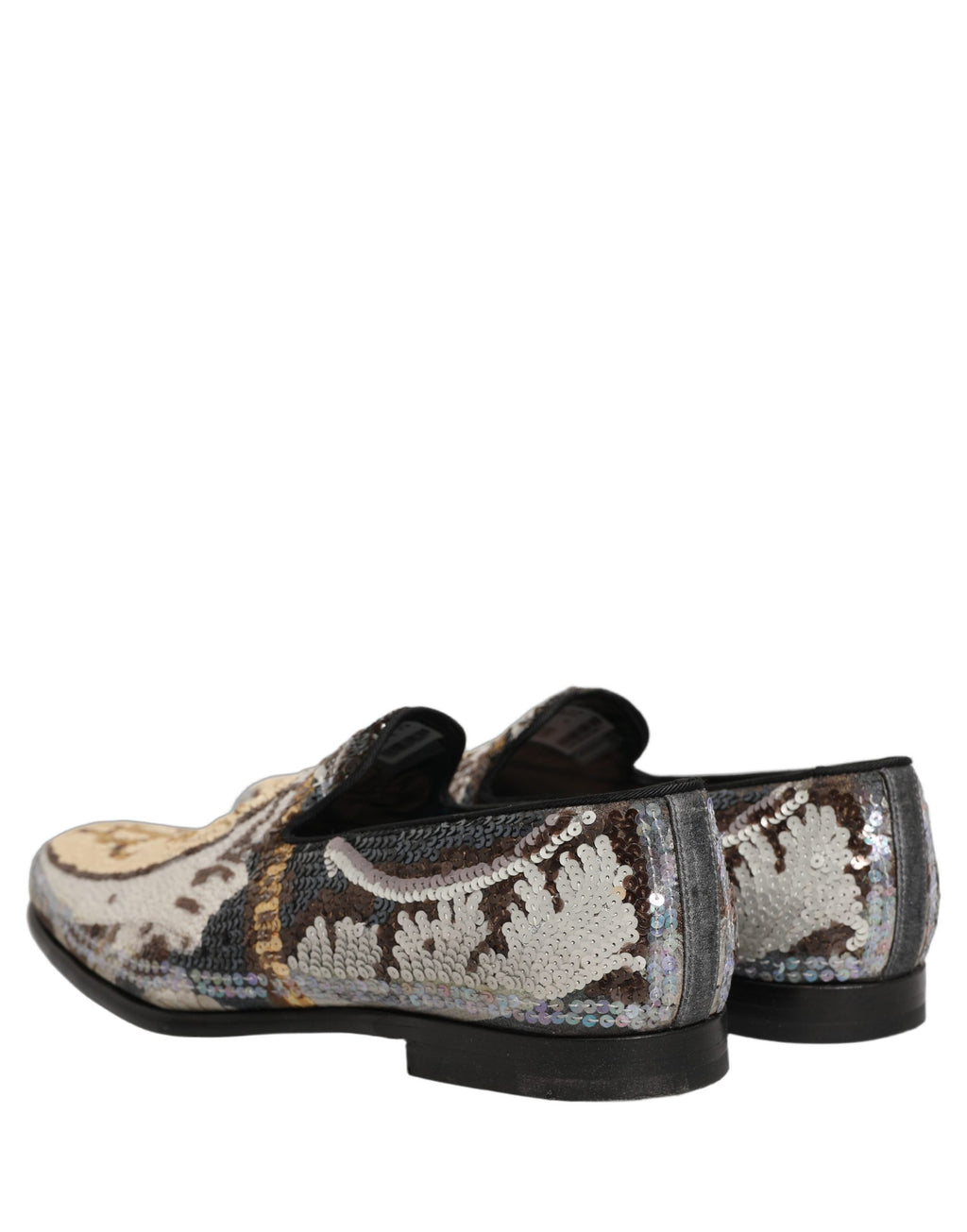 Dolce & Gabbana Multicolor bestickte Loafer mit Pailletten