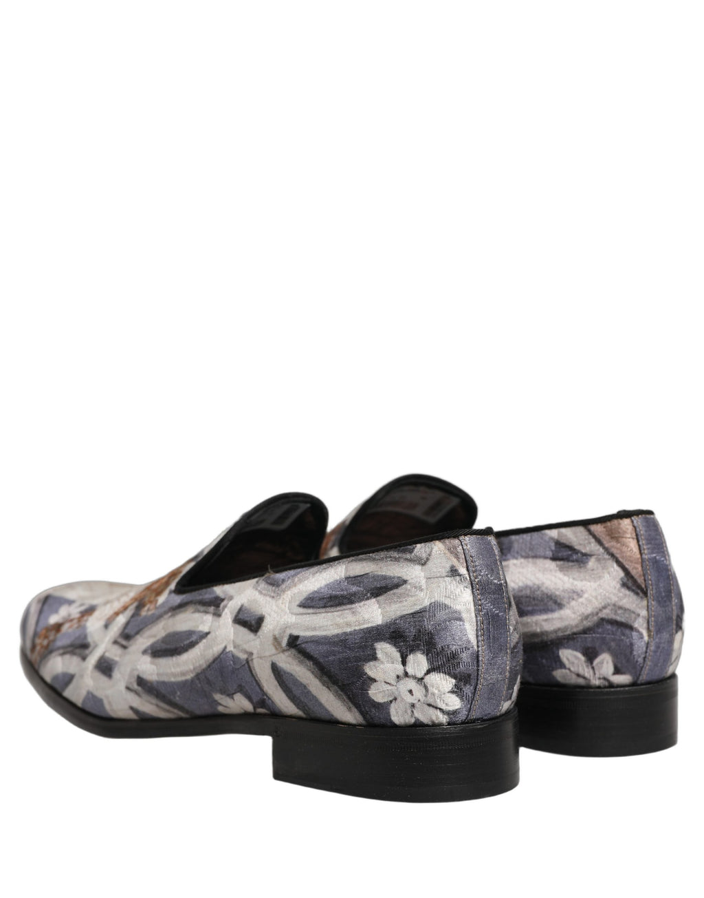 Dolce & Gabbana Multicolor Floral Tapestry Embroidery Loafer Shoes