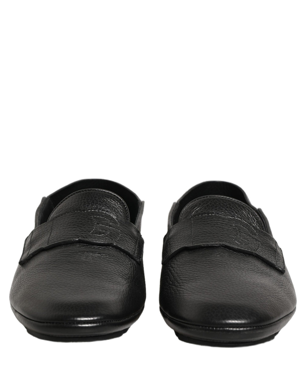 Dolce & Gabbana Schwarze Mokassins aus Hirschleder