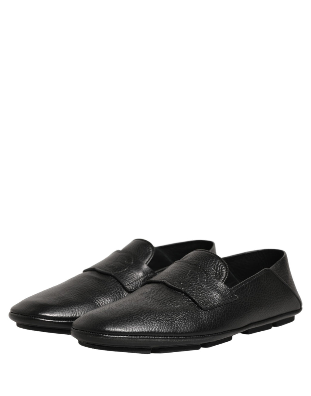 Dolce & Gabbana Schwarze Mokassins aus Hirschleder