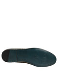 Dolce & Gabbana Graue Loafer-Schuhe aus Lurex mit Glitzer und DG-Logo